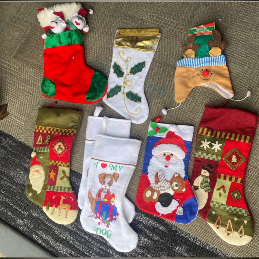 Festive Christmas Stockings Set